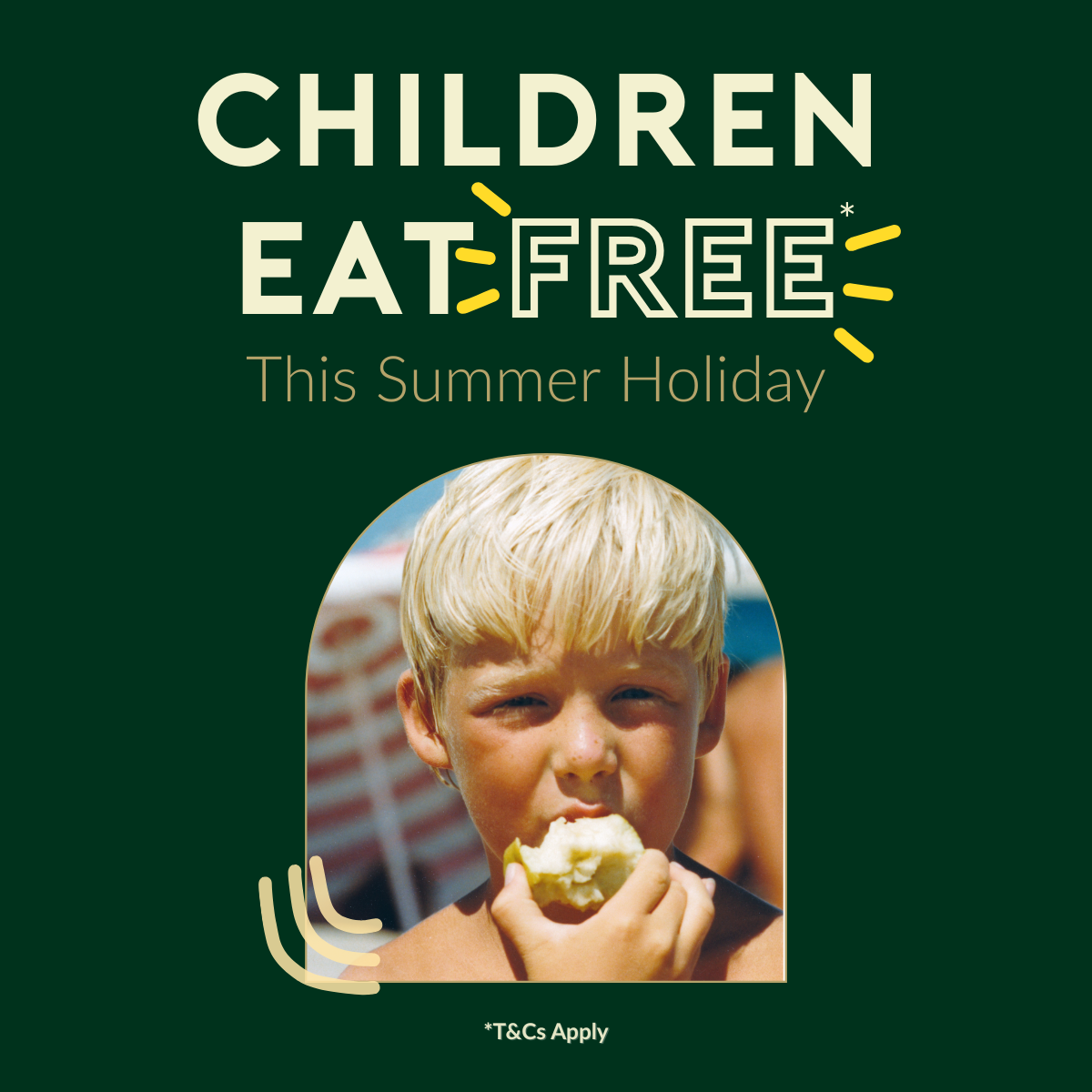 Kids eat free this Summer